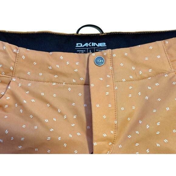 Dakine Shorts Men's Size L Large Orange Hoof Print Active Hiking Shorts - Picture 2 of 5